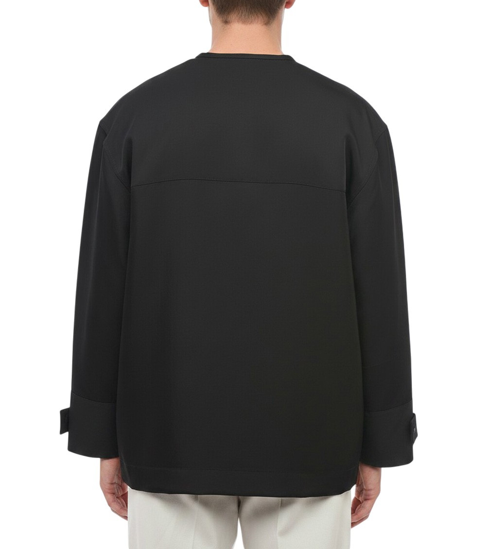 Black Solid Round Neck T-Shirt