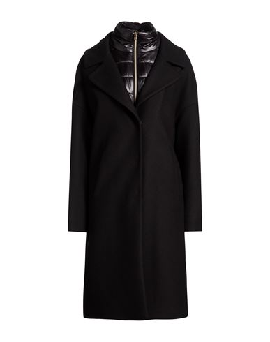 Woman Coat Black Size 8 Virgin Wool, Polyamide