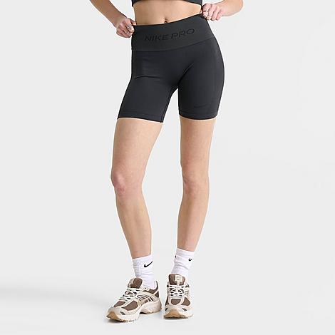 Women's Pro Seamless Dri-FIT High-Waisted 5" Biker Shorts in Dark Smoke Grey