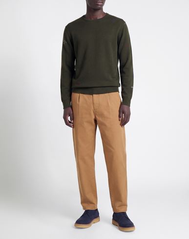 Man Sweater Dark green Size 46 Merino Wool, Acrylic