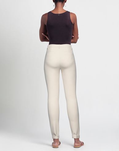 Seductive Woman Pants Cream Size 6 Polyester, Viscose, Cotton, Elastane