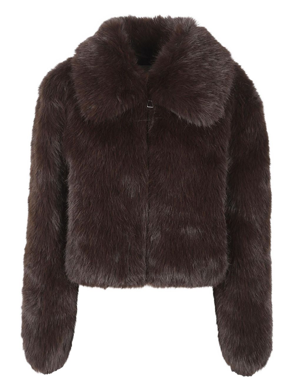 Faux Fur Coat — Brown