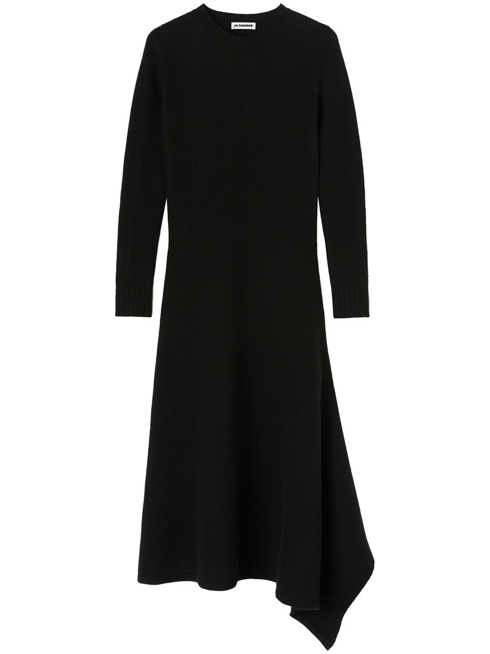 Wool knitted midi-dress - Neutrals
