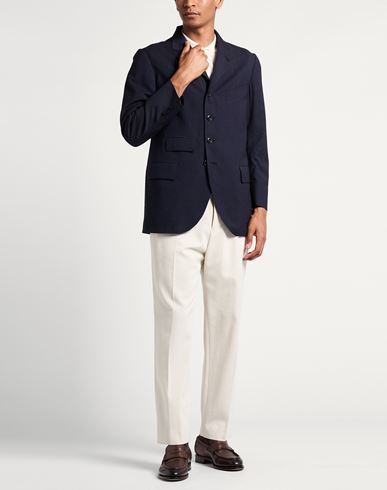 Nanamíca Man Blazer Midnight blue Size M Wool, Polyester, Cotton