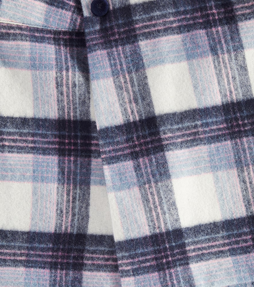 Tartine et Chocolat Checked wool-blend skort