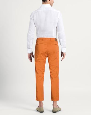 Man Pants Rust Size 32 Cotton, Elastane