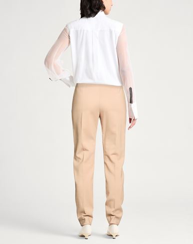 Woman Pants Beige Size 4 Wool, Polyamide