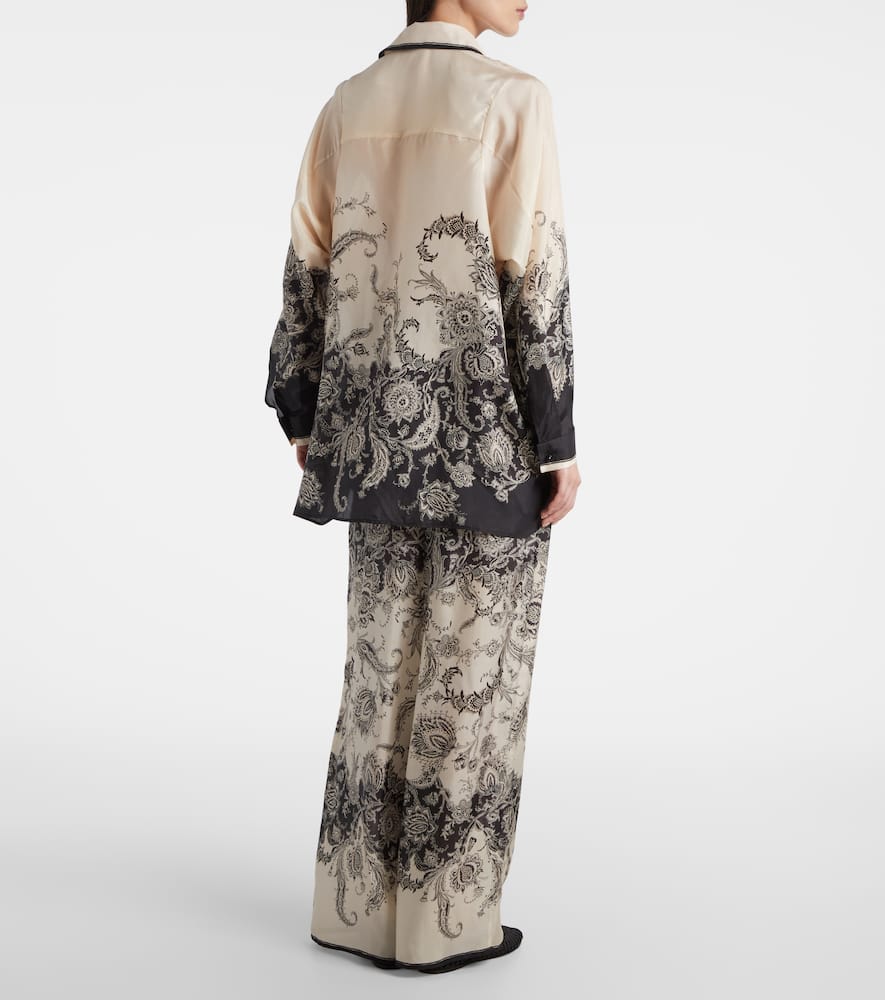 Rhiannon paisley silk shirt