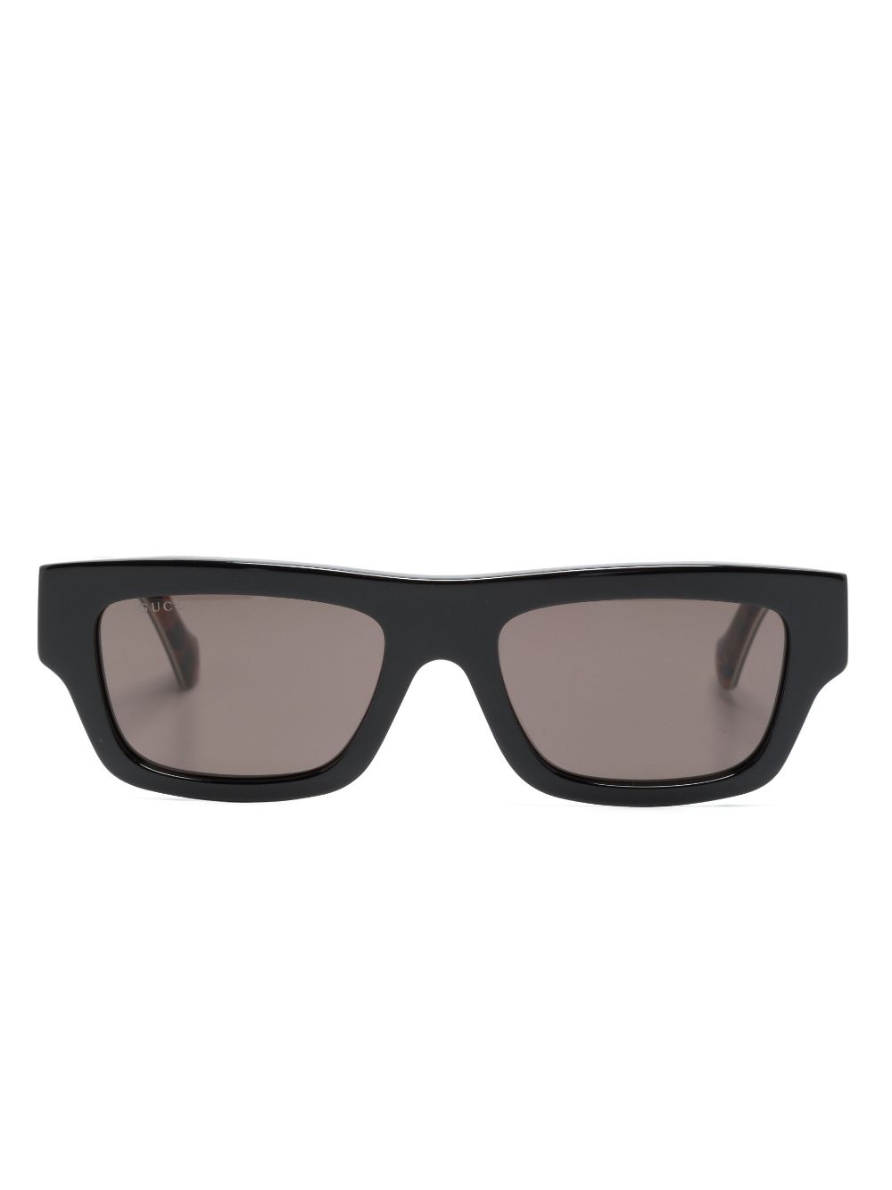 Square-frame tinted sunglasses - Black