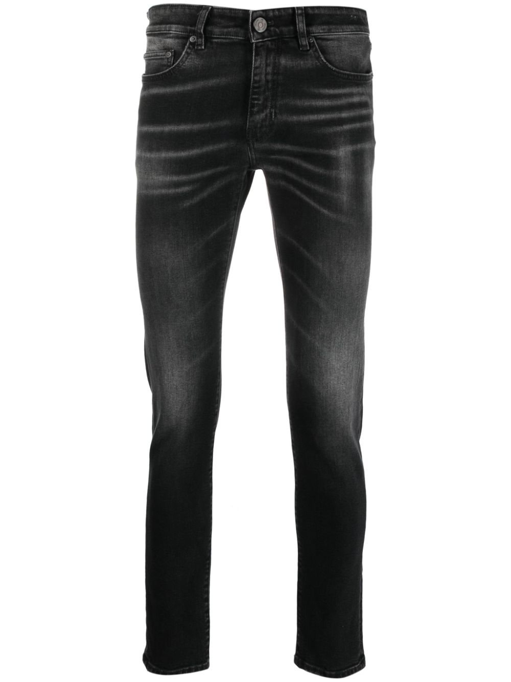 Logo-patch skinny jeans - Black