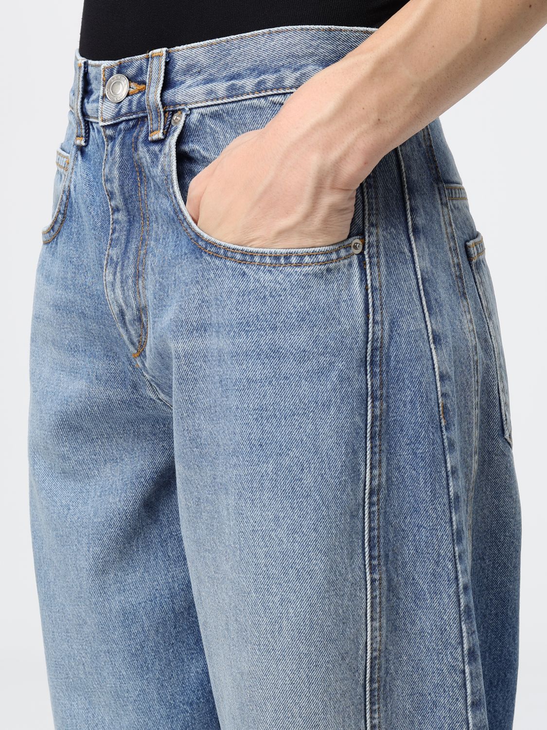 Isabel Marant Oriane Straight Leg in Light Blue - Blue. 34 also