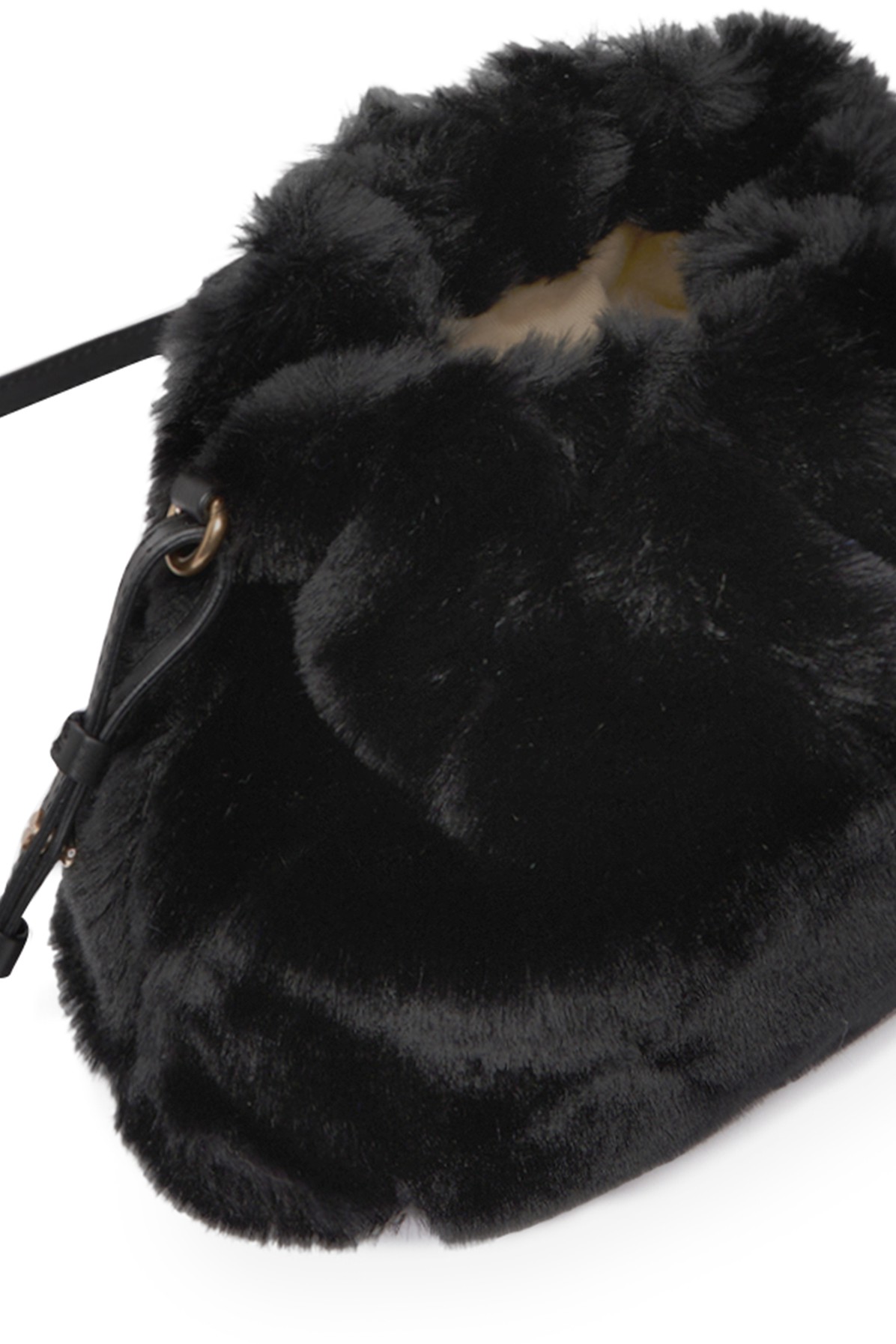 Faux fur Moon coin purse