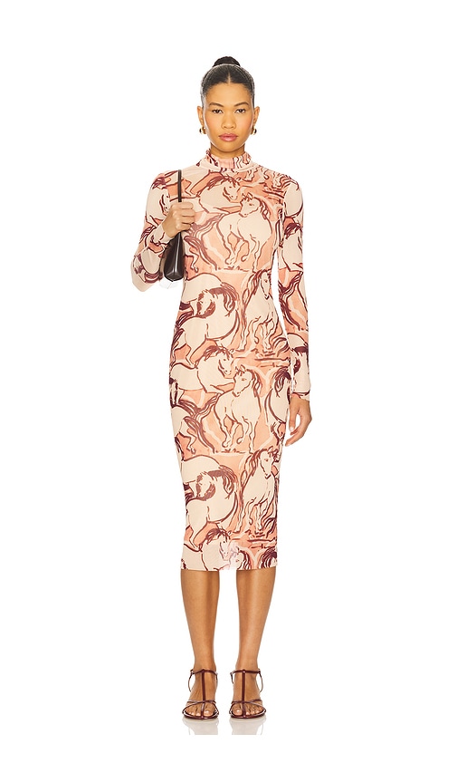 Steve madden vestido midi vivienne en color marrón XL también en L, M