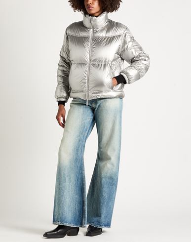 Laminar Woman Puffer Silver Size L Polyamide