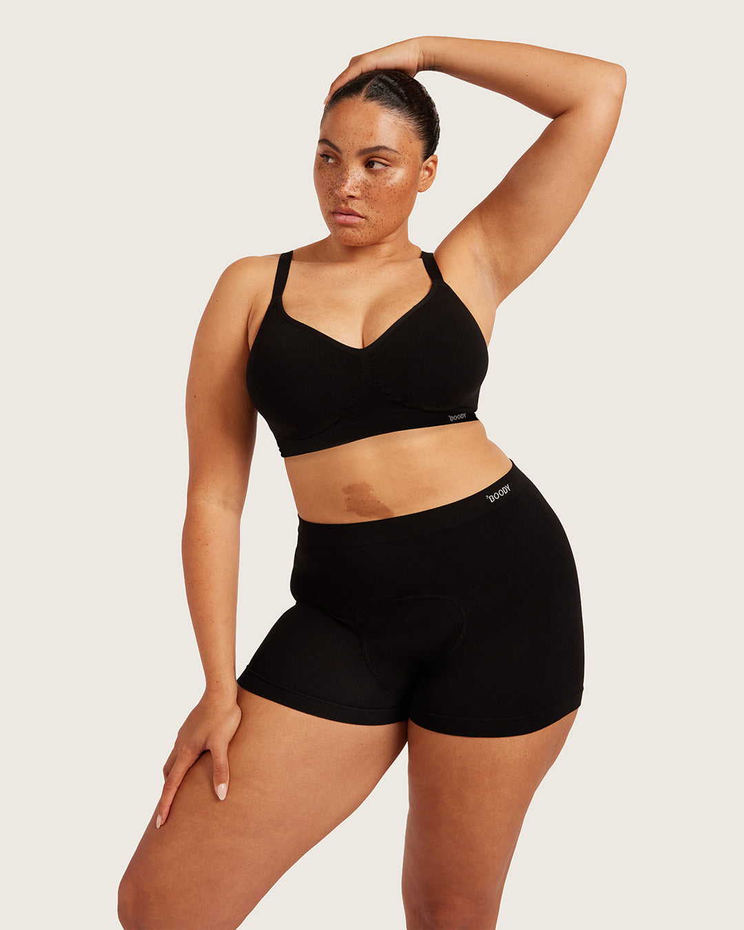 Period & Leak Proof - Undershorts 3" - Moderate - Black