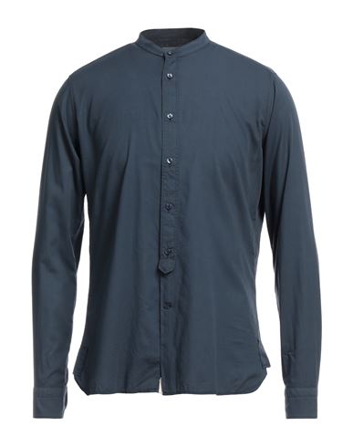 Tintoria Mattei 954 Man Shirt Midnight blue Size 16 Cotton
