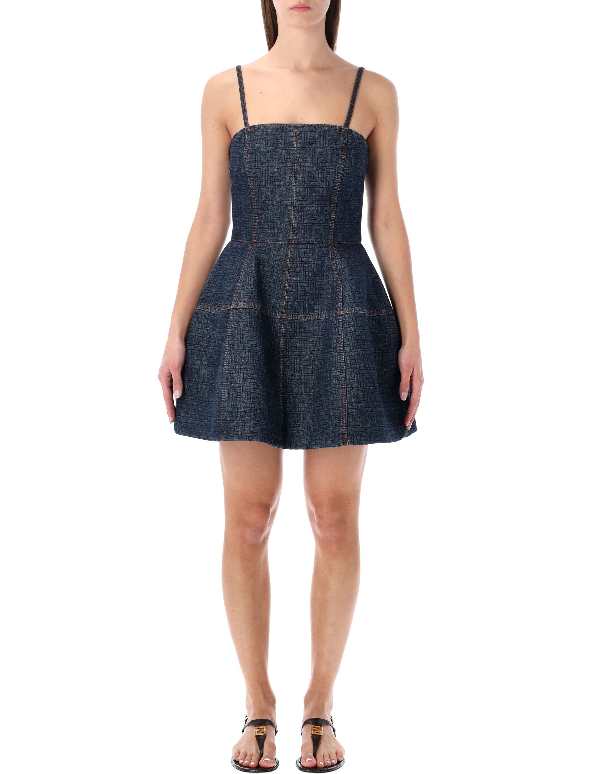 Quilted Mini Bustier Dress with Sculpted Balloon Skirt