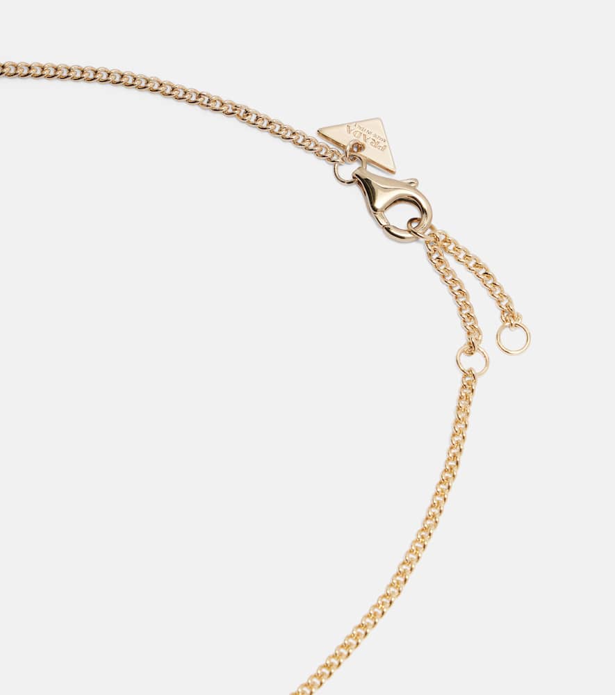 Logo pendant necklace