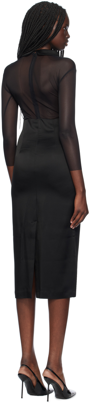 Blumarine Black Heart Midi Dress