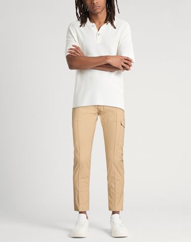 Man Pants Sand Size 28 Cotton, Elastane