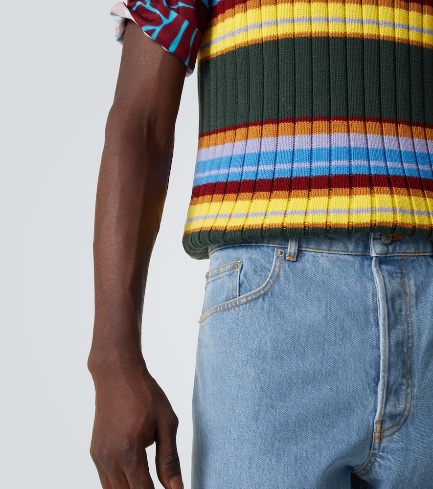 Logo straight jeans