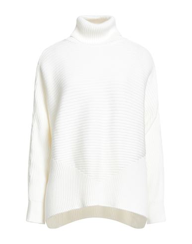 International Woman Turtleneck White Size 10 Cotton