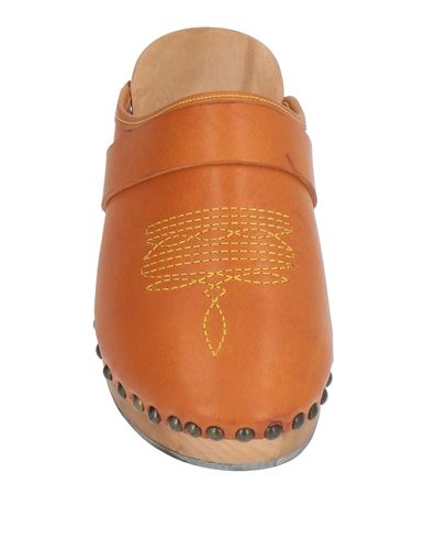 Woman Mules & Clogs Tan Size 7 Leather
