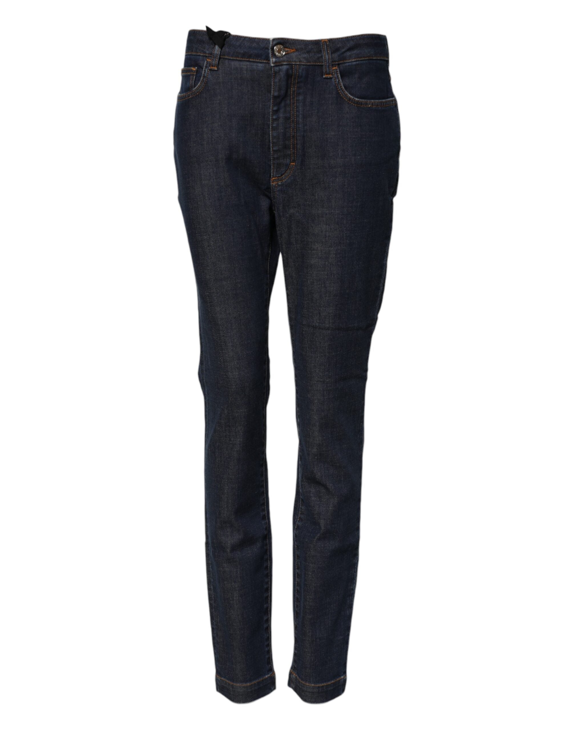 Queen Patch Jeans — Navy