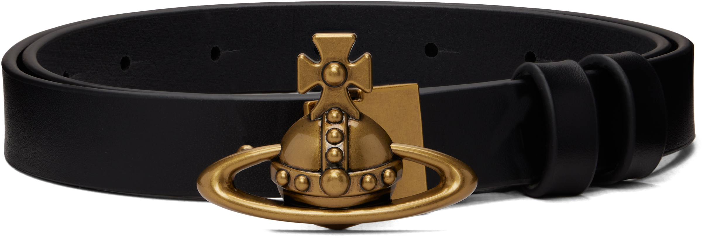 Black Small Orb Buckle Belt