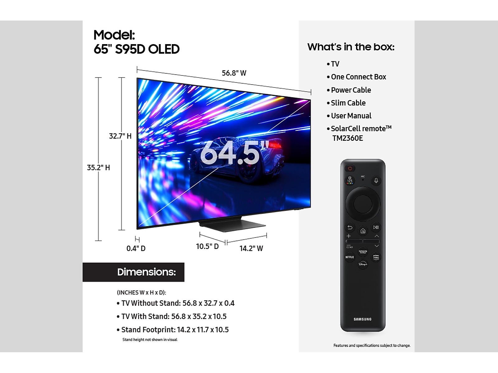 65" Class OLED S95D