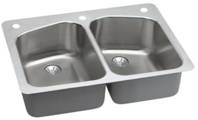 Elkay Harmony Collection Drop-In/Undermount Stainless Steel Sink LKHSR33229PD