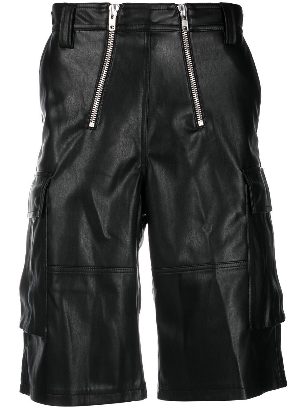 Double-zip Bermuda cargo shorts