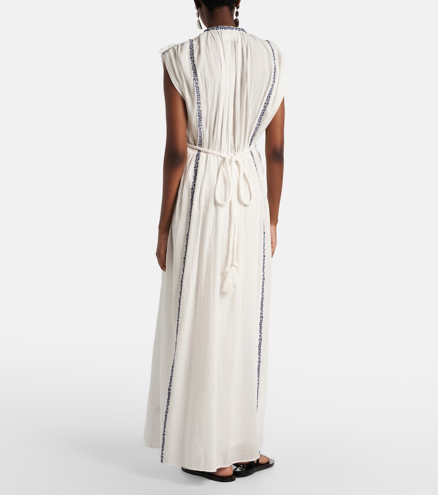 Liviane embroidered cotton maxi dress