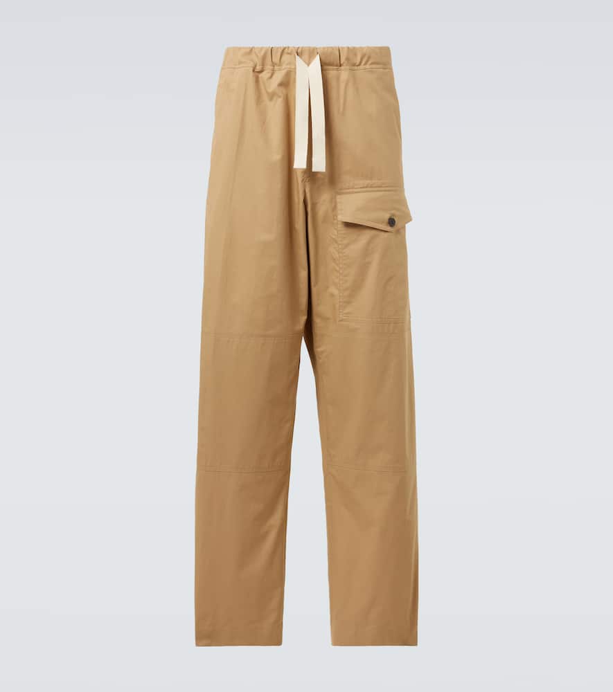 Cotton straight pants