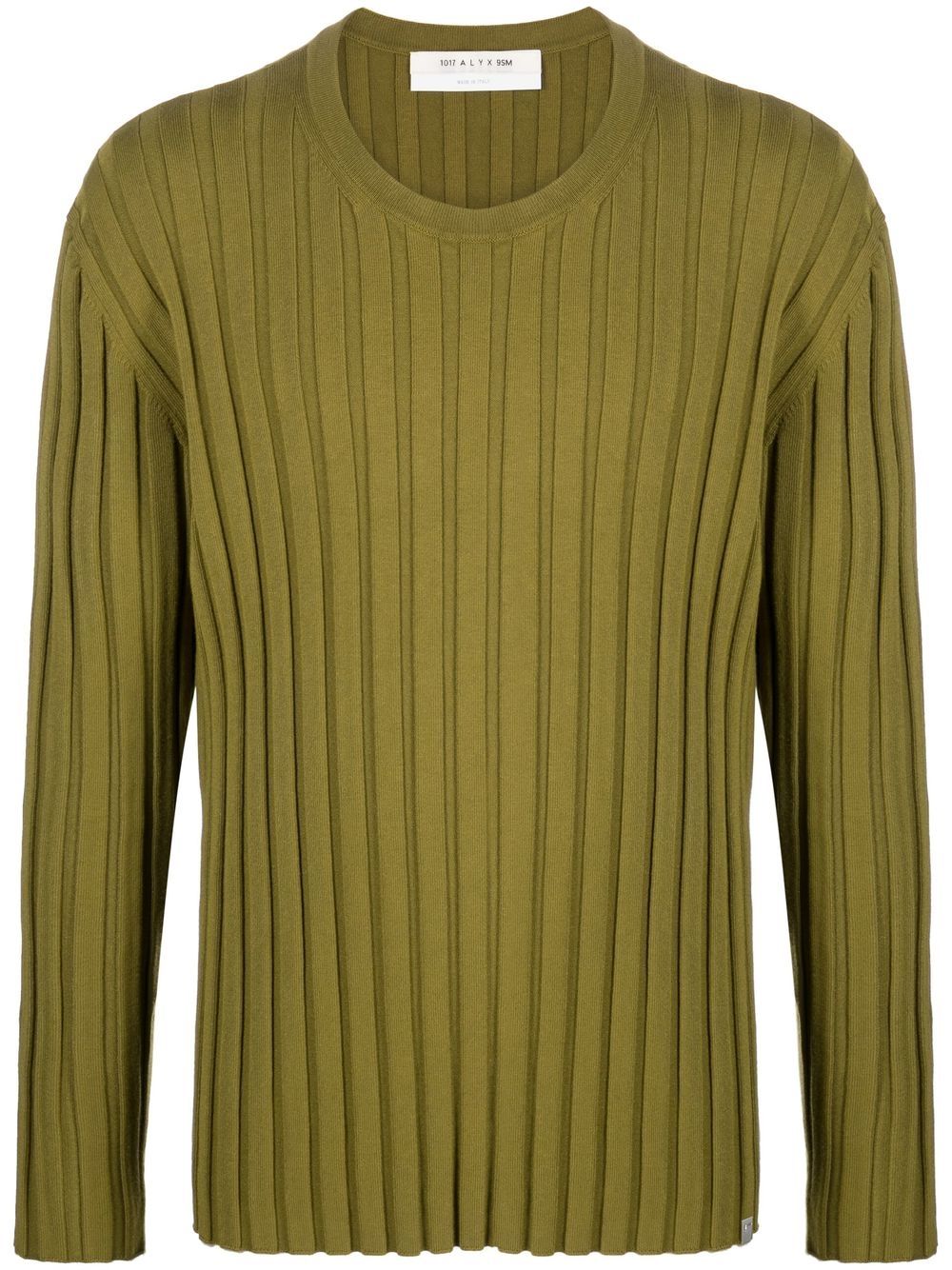 Ribbed-knit jumper - Green