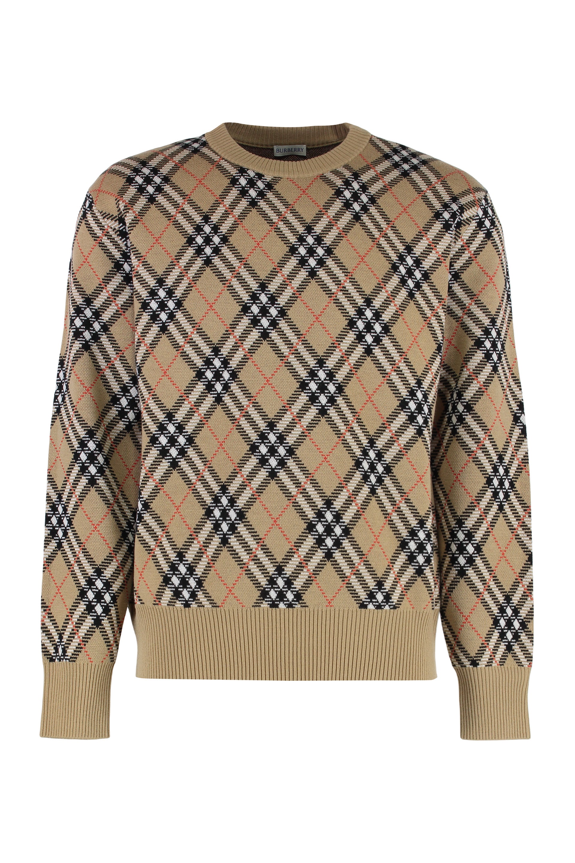 Check Wool Mohair Blend Sweater - Women