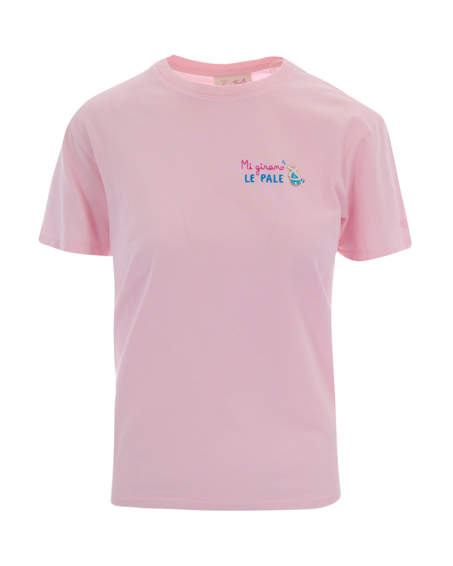 Pink Graphic Crew Neck T-Shirt