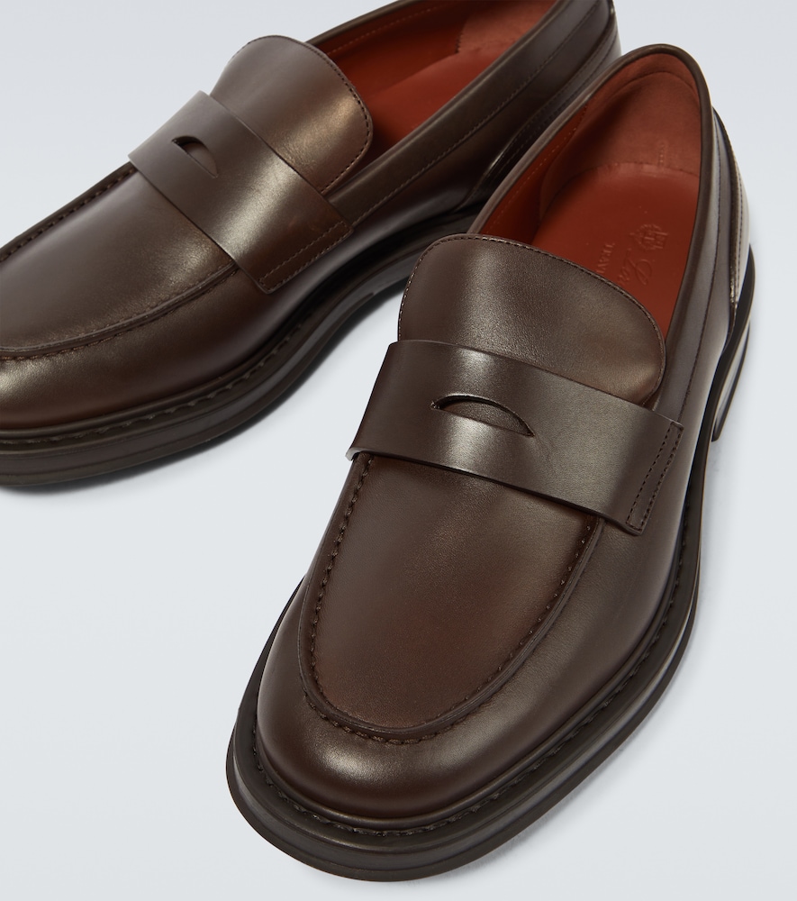 Leather loafers