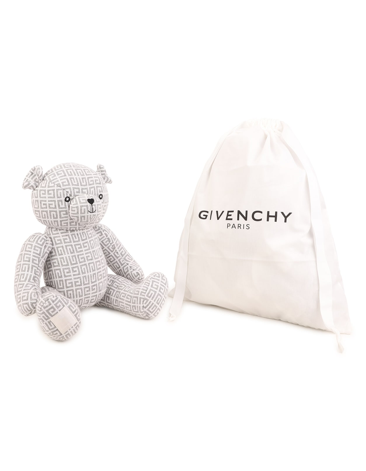 Grey 4g Jacquard Teddy Bear