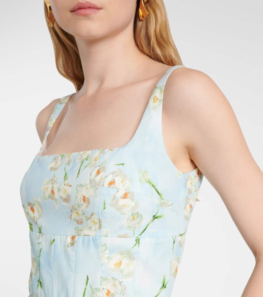 Mona floral cotton midi dress