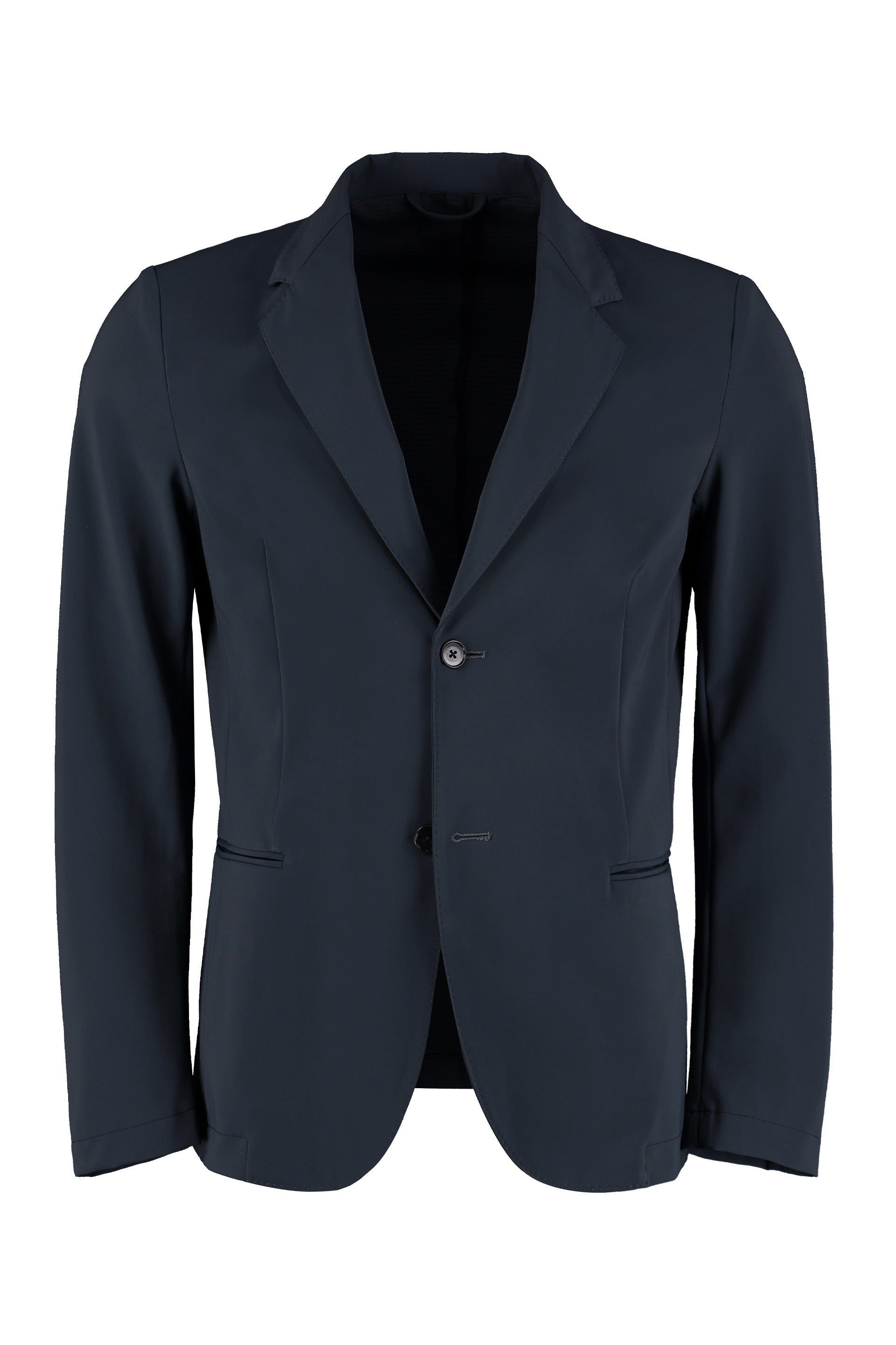 The (alphabet) Single-Breasted Two-Button Jacket with Lapel Collar