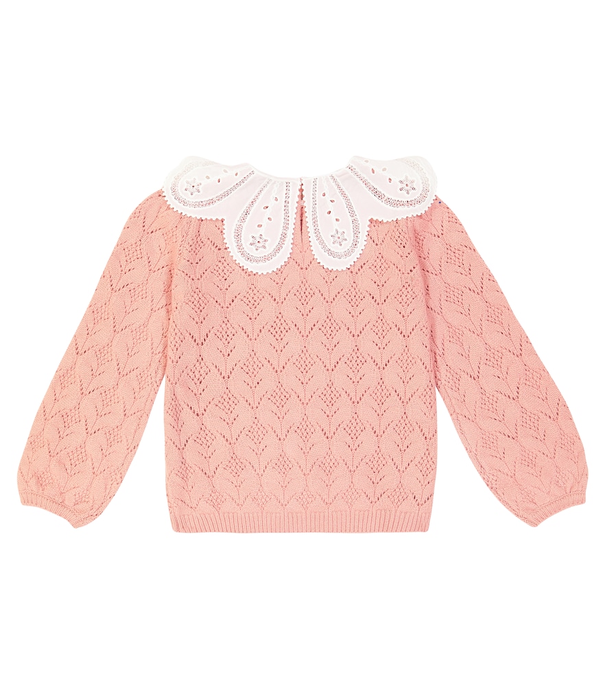 Openwork sweater