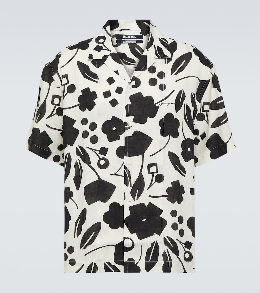 Jean printed linen shirt