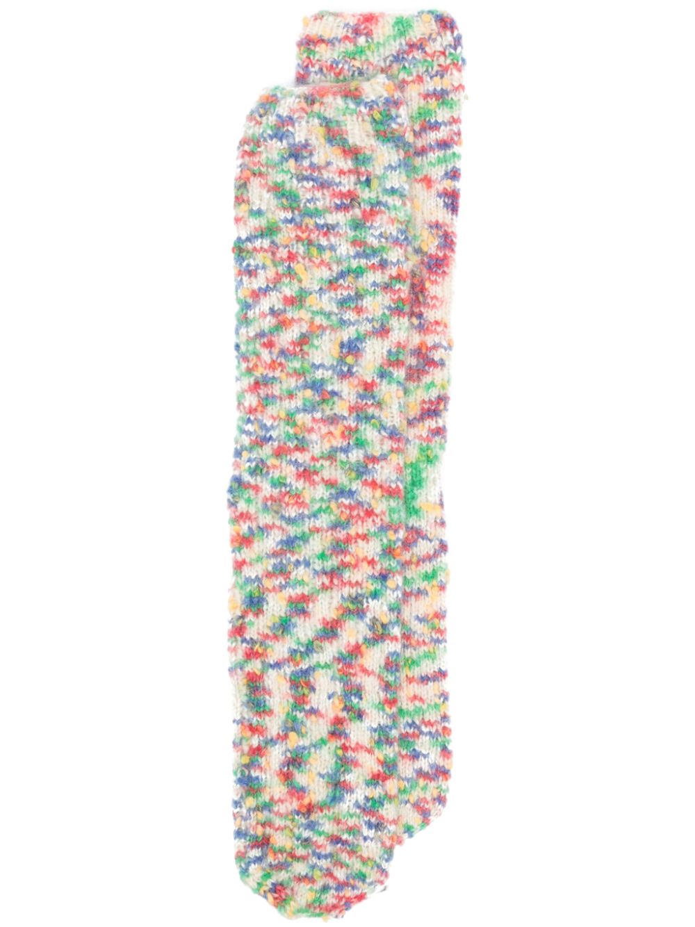 Knitted wool-mohair socks - Neutrals