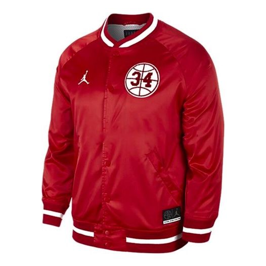 Men's Air Thin And Light Mesh Baseball Jacket 34 Red