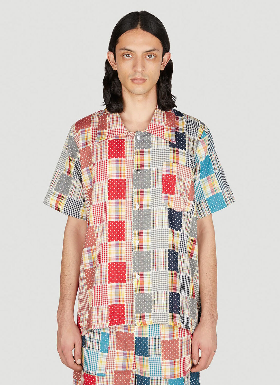 Patchwork Check Shirt