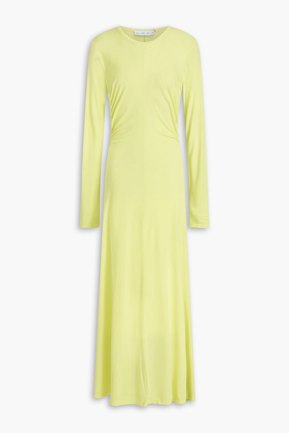 Cutout jersey maxi dress - Yellow - M