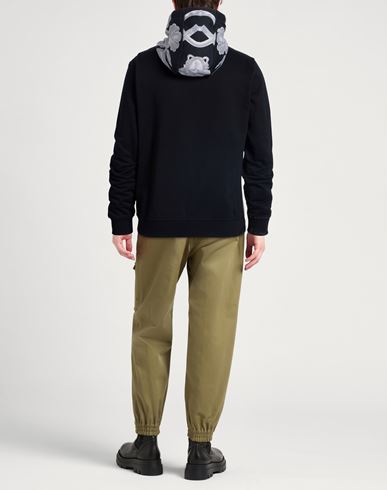 Man Sweatshirt Black Size XL Cotton