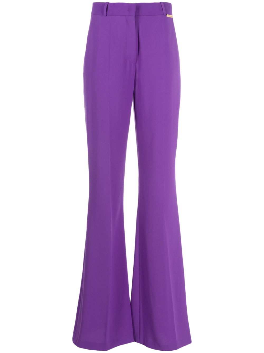 Wide-leg tailored trousers - Purple