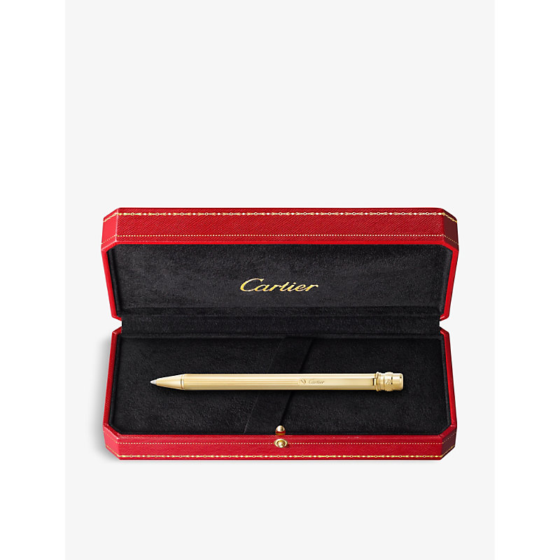 Yellow Gold Santos de Small Gold-tone Metal Ballpoint pen 